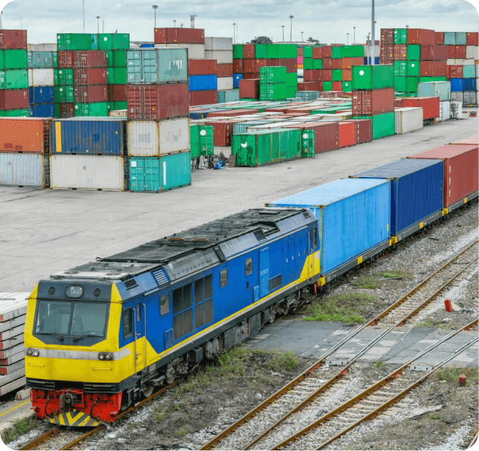 Rail freight containers